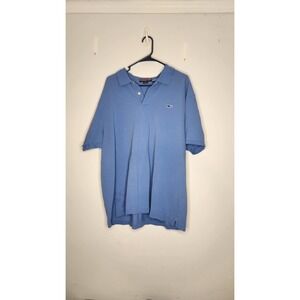 Vineyard Vines Mens Polo Shirt Size Xl Aqua Blue Whale Short Sleeve